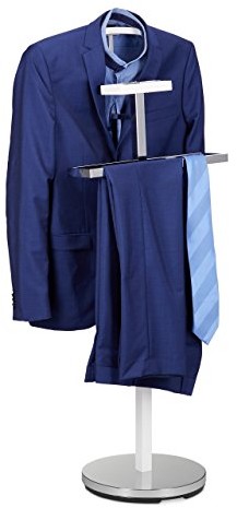 Relaxdays pomocnik, stojak na płaszcze wykonana z metalu, pomocnik niemy odłączane, sukienki Butler, HBT męskiej: ok. 112 x 47 x 30 cm 10021255
