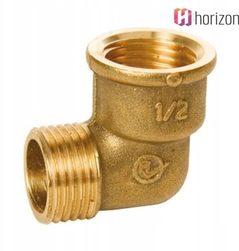 Kolano Mosiężne Gw/gz 1/2