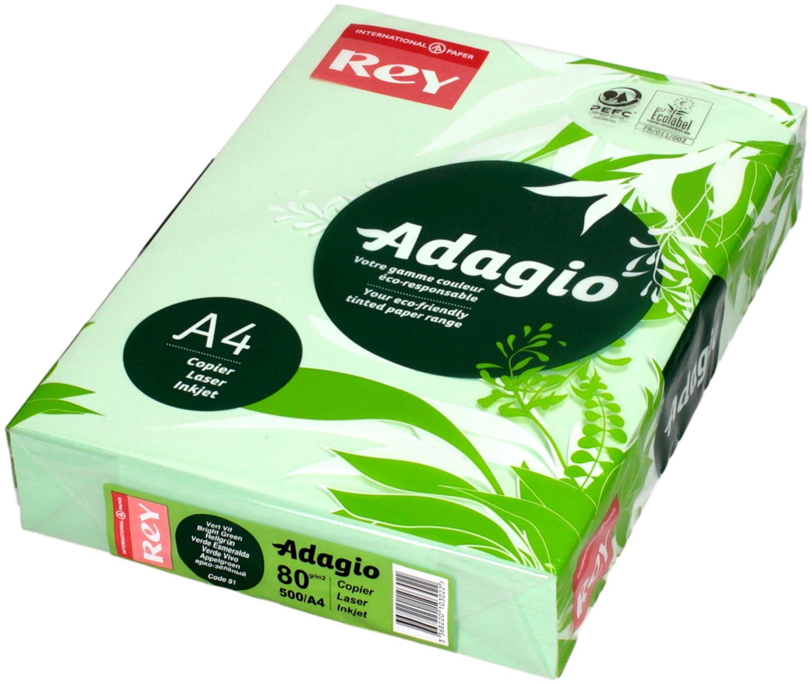 Adagio Papier ksero A4 80g jasnozielony 81