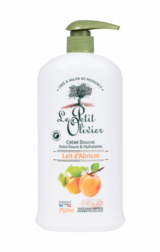 Le Petit Olivier Shower Apricot Milk krem pod prysznic 750 ml dla kobiet