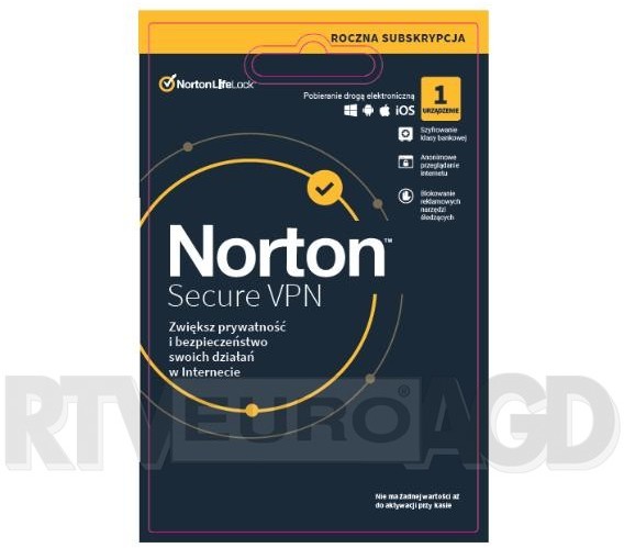 Symantec Symantec LifeLock Secure VPN 1U/1Rok PLPIN11480021