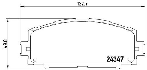 BREMBO Zestaw klocków hamulcowych, hamulce tarczowe P 83 086