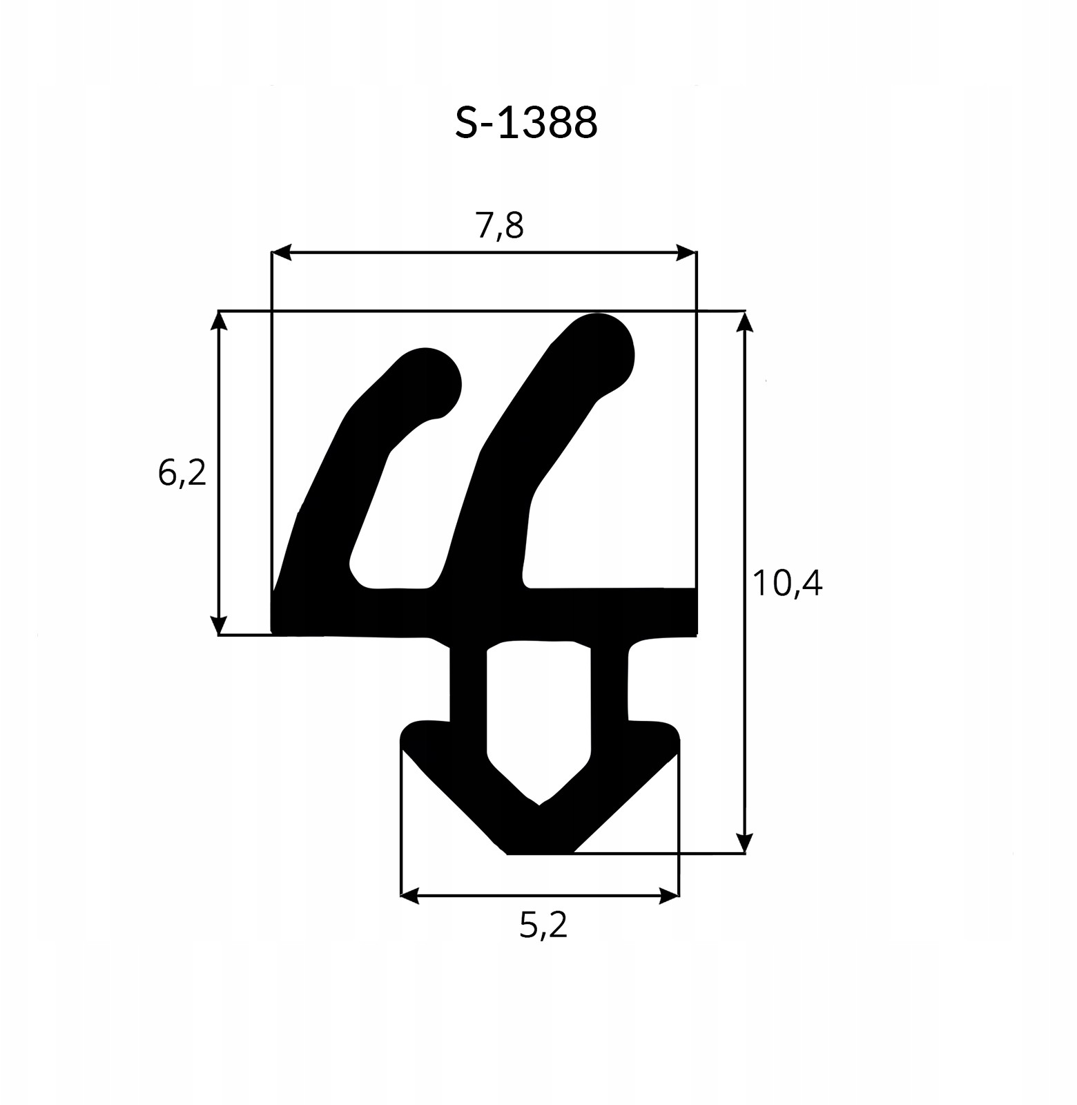 Uszczelka do Okien Pcv Rehau S-1388 - 25m