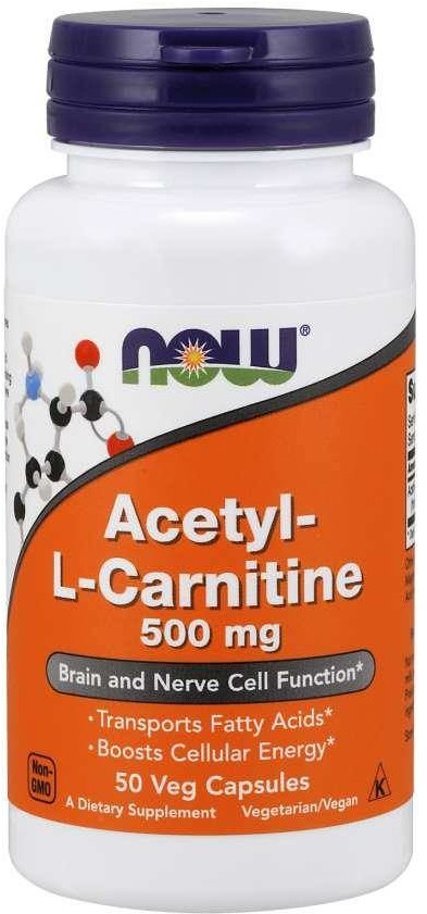 Now Foods Acetyl L-Karnityna HCI 500 mg (50 kaps.)