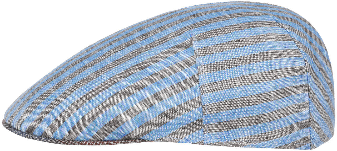 Płaski Kaszkiet Twotone Stripes by Alfonso D Este, niebieski, M (56-57 cm)