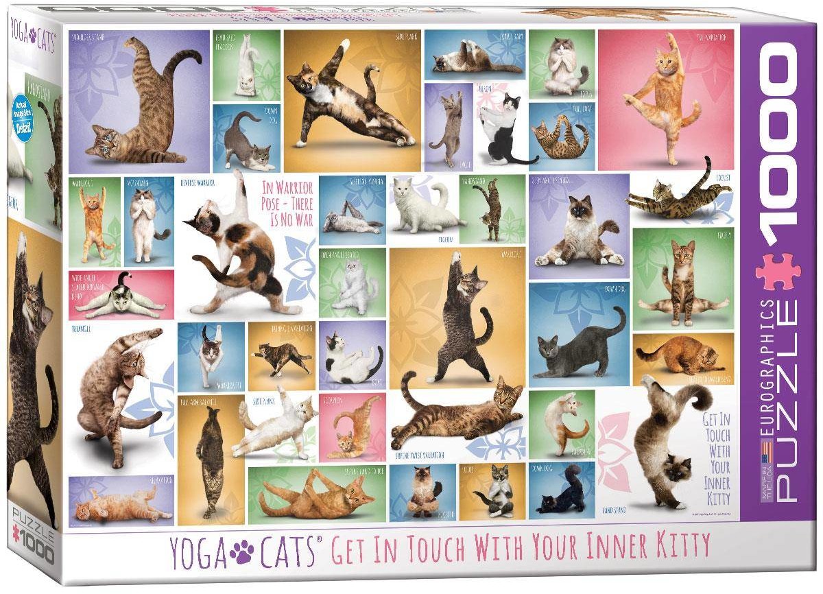 Eurographics Puzzle 1000 Yoga Cats 6000-0953 -