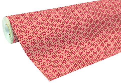 Clairefontaine 50 m X 70 cm Czerwony geometryczny wzór siły prezent na papier 223802C