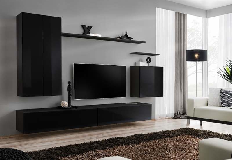 MEBLOŚCIANKA SWITCH 2 CZARNY POŁYSK 26 ZZ SW 2