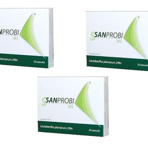 Sanum Zestaw SANPROBI IBS probiotyk, 3 x 20 kapsułek