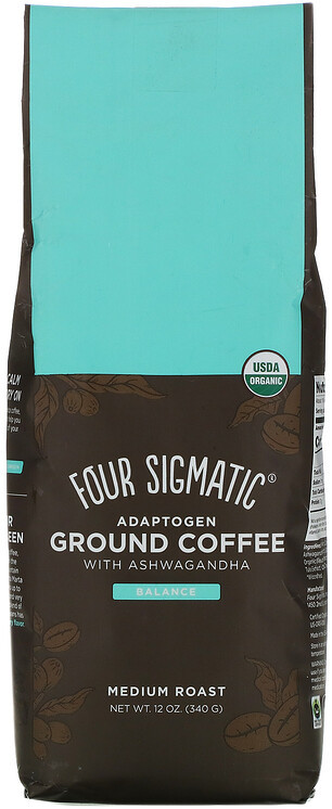 FOUR SIGMATIC Adaptogen Ground Coffee (Kawa mielona z z Ashwagandha) 340g