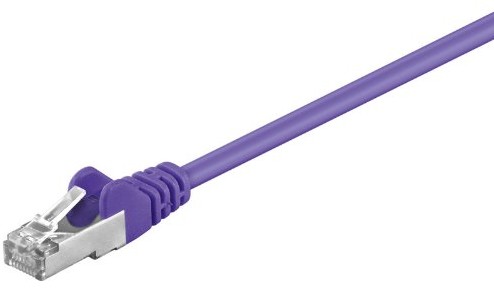 Wentronic CAT5e SFTP kabel sieciowy (2x RJ45, 2 m) fioletowy 4040849945168