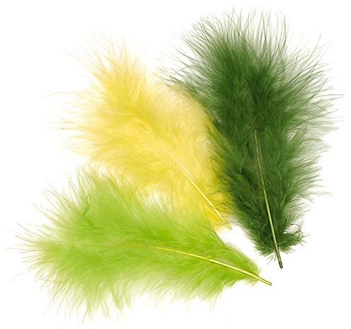 Knorr Prandell KnorrPrandell 6619943 pióra marabuta-Mix, 9 cm, jasnozielony 216619943