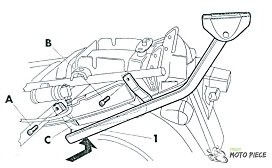 Shad SHAD S0G78T zestaw montażowy do górnej obudowy Suzuki GSX750/600 F98, czarny S0G78T