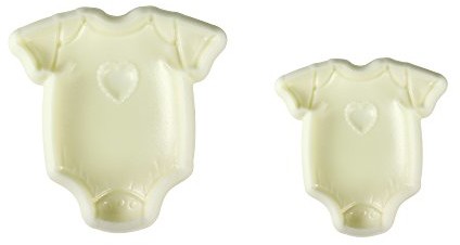 PME pme 1102ep001 JEM Pop IT  motyw kształt Baby-woski do dekoracji tortów, asortyment 2  duże i małe rozmiary, tworzywo sztuczne, Ivory, 5 x 2 x 5 cm 1102EP001