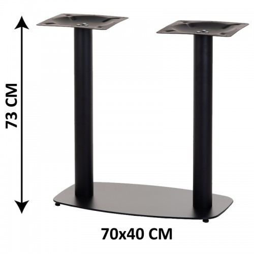 Stema SH Podstawa stolika podwójna SH-3052/B, (stelaż stolika), kolor czarny SH-3052/B