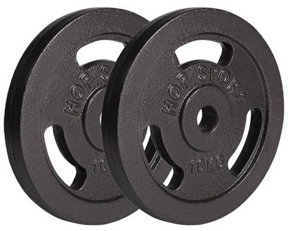 Hop-Sport Zestaw obciążeń żeliwnych, 2x10 kg
