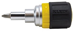 Klein Tools Małe Tool 32593 6-in-1 Ratcheting Stubby Screw Driver by małe Tools