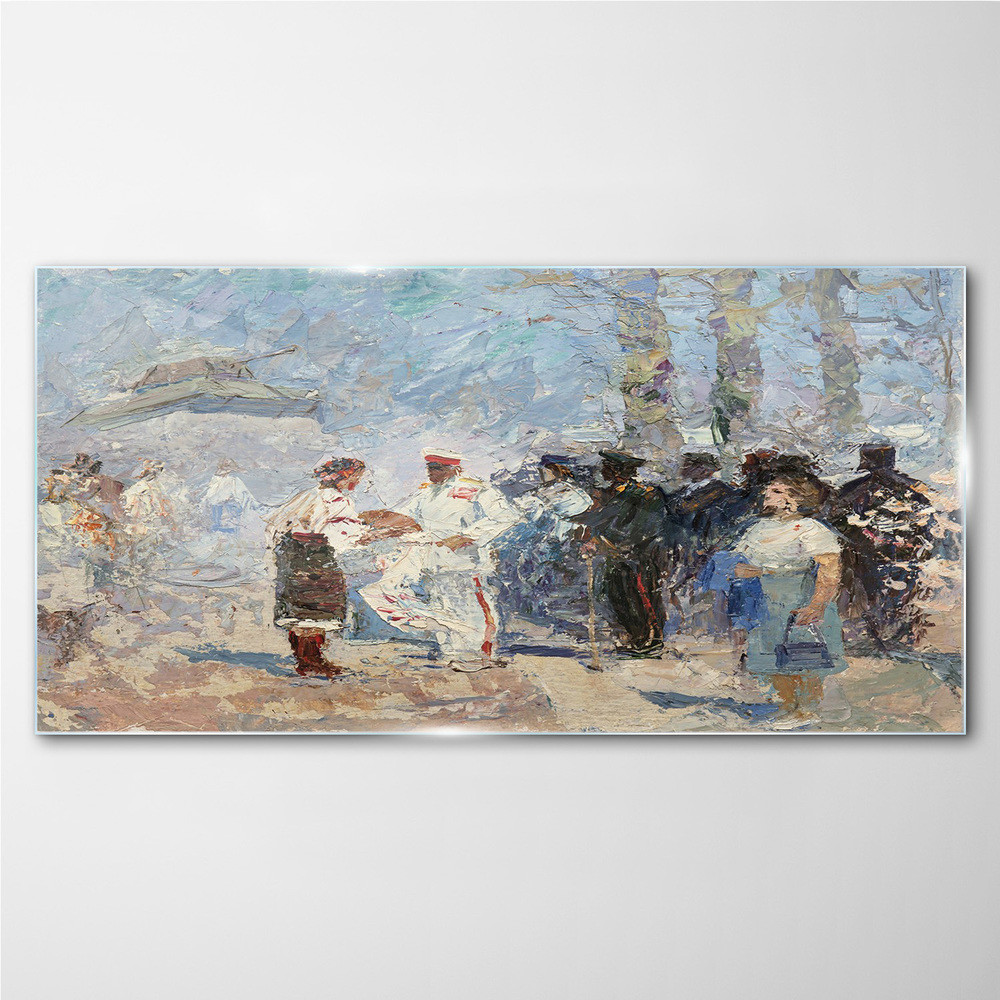 PL Coloray Obraz na Szkle Malarstwo wojsko czołg 100x50cm