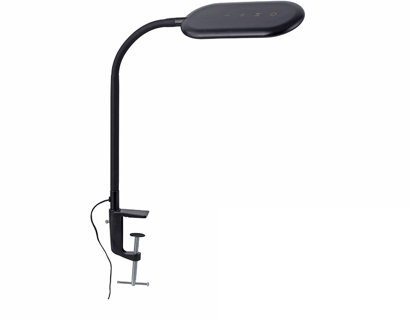 Paul Neuhaus Moderne klemlamp zwart dimbaar incl. LED - Kiril 105266