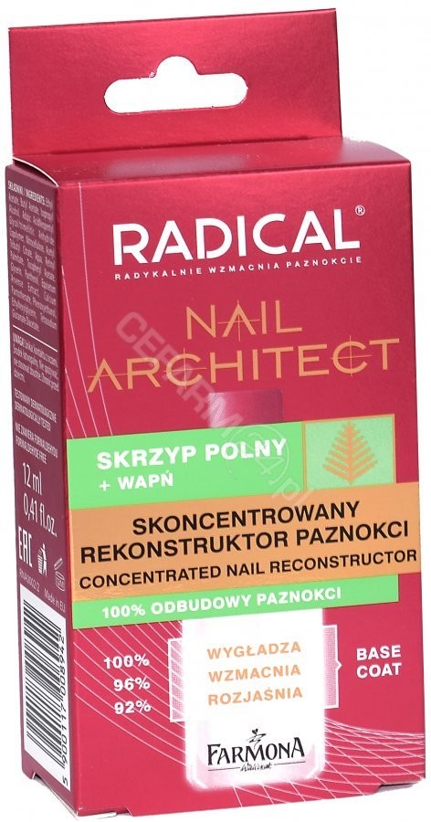 FARMONA Radical Nail Architect skoncentrowany rekonstruktor paznokci 12 ml