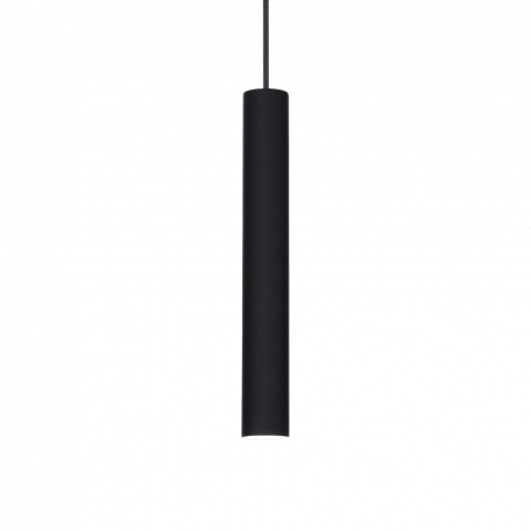 Ideal Lux Lampa wisząca Tube SP1 Medium 211718 nowoczesna oprawa w kolorze czarnym 211718