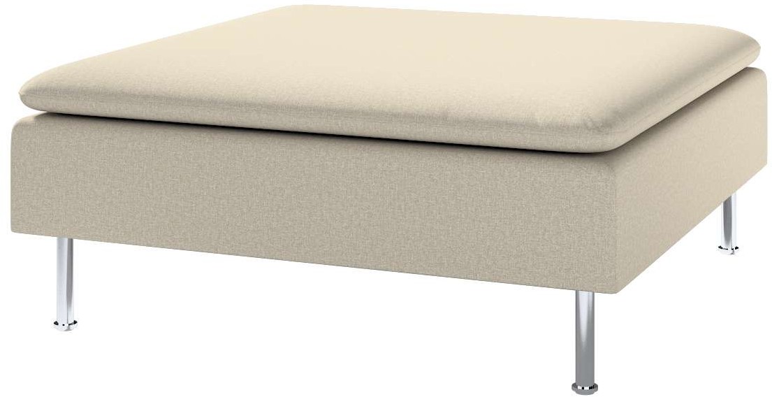 Dekoria pl pl Pokrowiec na podnóżek Söderhamn szaro-beżowy 93 x 93 x 40 Amsterdam 1286-704-52