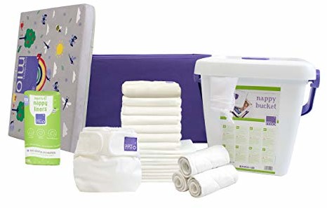 Bambino Mio Mio DUOSTAR NOMFR A mioduo zestaw startowy pieluszek materiałowych, biały, wielokolorowy, 4,1 kg