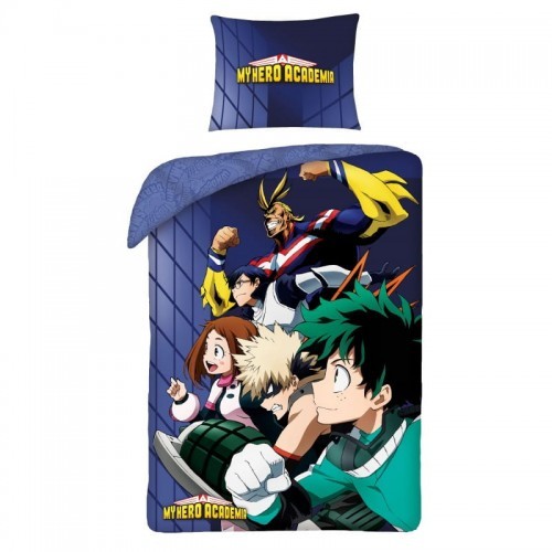 Halantex Pościel bawełniana licencyjna 140X200 My hero academy MHA5405BL