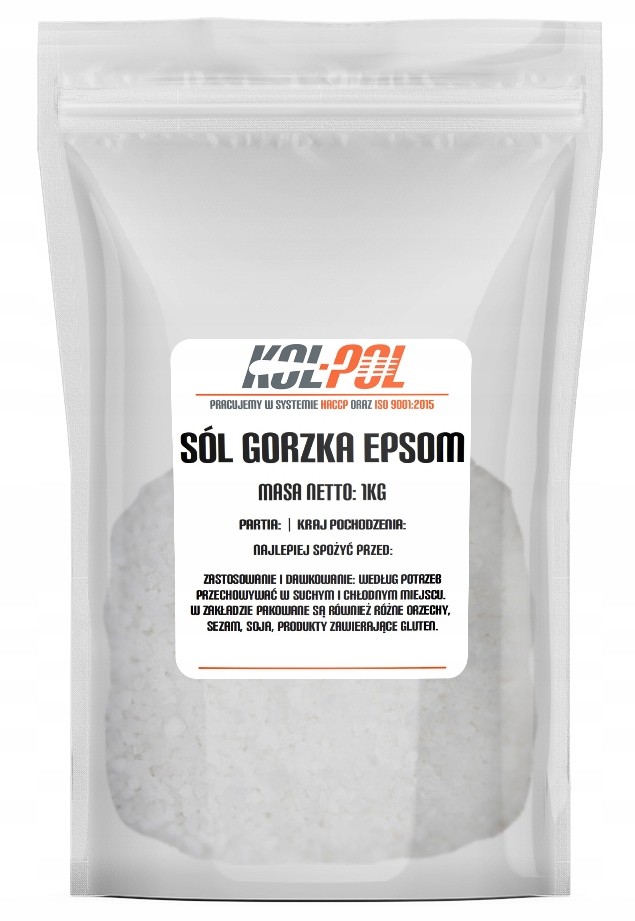 Sól gorzka Epsom Siarczan Magnezu 1kg 1000g czda