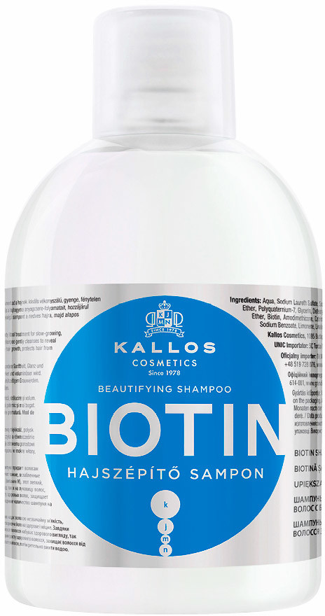 Kallos Cosmetics BIOTIN szampon z biotyną 1000ml