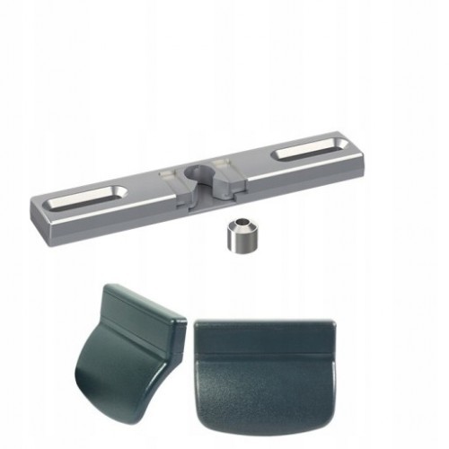 Medos Zatrzask Balkonowy Słupek ruchomy + Pochwyt PCV Antracyt 28BE-79623_20210611122350