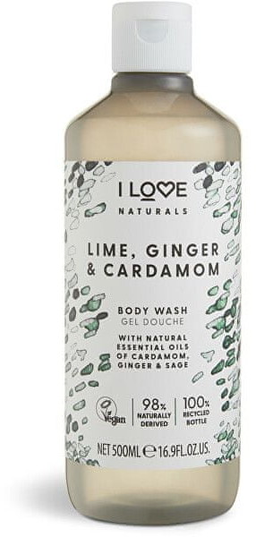 I love Cosmetics Nawilżającyżel pod prysznic Natura l s Limonką Imbirem i Kardamonem Body Wash) 500 ml