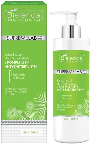 Bielenda Professional Bielenda Professional SupremeLab Sebio Derm Łagodny żel do twarzy z Kompleksem Antybakteryjnym 200ml 52176-uniw