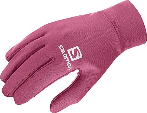 Salomon , unisex lekko Running niedowagą rękawiczki, ekran dotykowy, nadaje się do pomieszczeń Agile Glove u, czerwony, XS 0889645427997