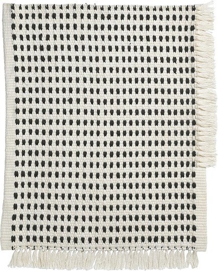 Ferm Living Dywan Way 50 x 70 cm czarno-biały 100031658