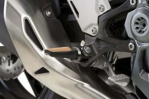 Puig Podnóżek Adapter Zestaw kierowcy 7282N do Yamaha XT660Z Ténéré 08'-16', czarny 7282N