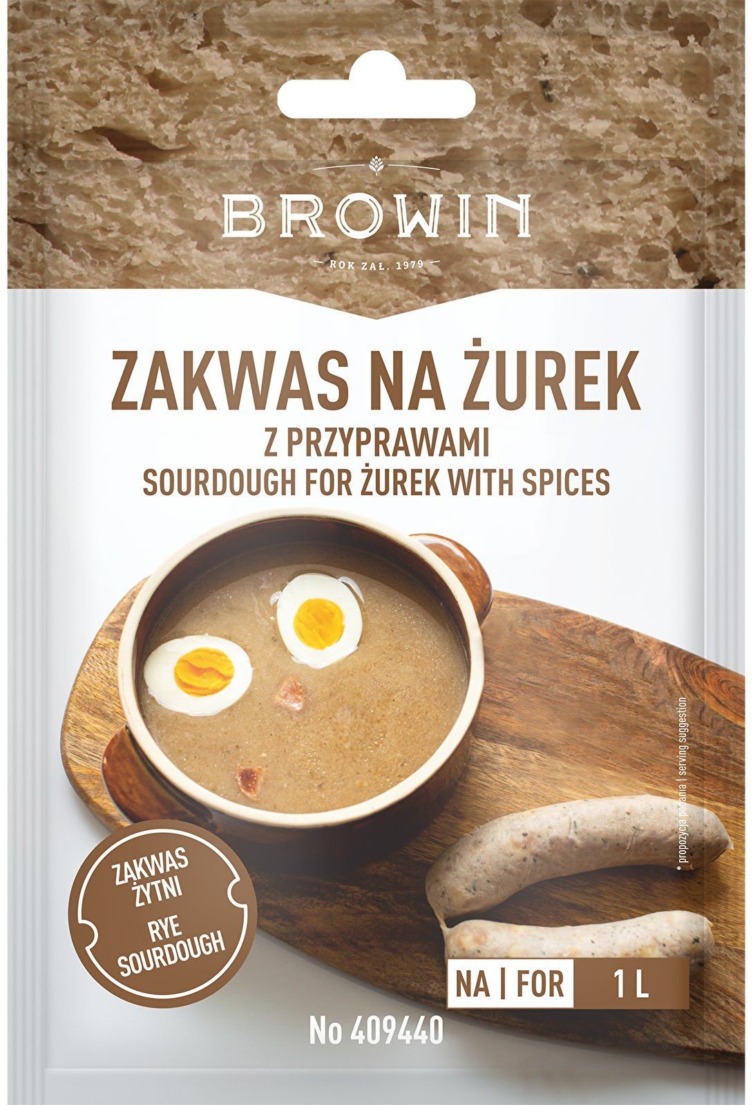 Browin Zakwas na żurek z przyprawami, 40 g