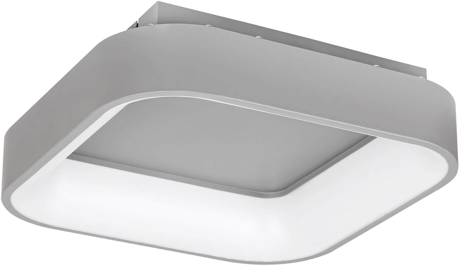 Rabalux Sufitowa LAMPA plafoniera ADELINE 3926 kwadratowa OPRAWA plafon LED 28W 3000K 6000K z pilotem szary 3926