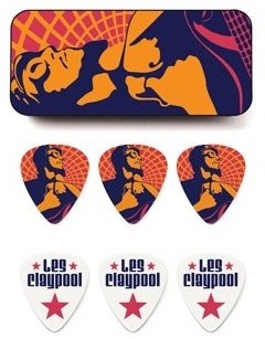 Jim Dunlop Collector chorągiewek Les Clay Pool  Box  średni  6 plektren uwieczniona Tin metalowym pudełkiem 26903155101