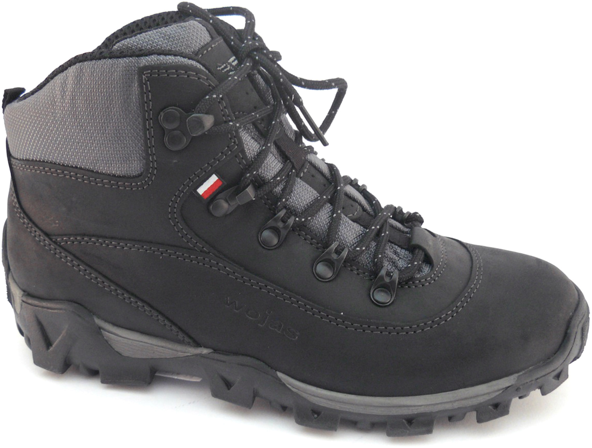 Wojas 9600-91 Buty Trekkingowe Skóra Czarne 39