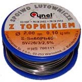 Cyna Spoiwo lutownicze z topnikiem 2x0,10kg 5FD0-3164C