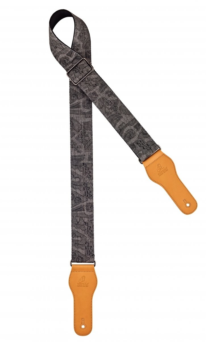 Ortega Ortega OCS-300 Pasek do gitary, Coal Jean