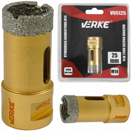 VERKE WIERTŁO DIAMENTOWE WOLFRAMOWE 25MM OTWORNICA M14 V05125