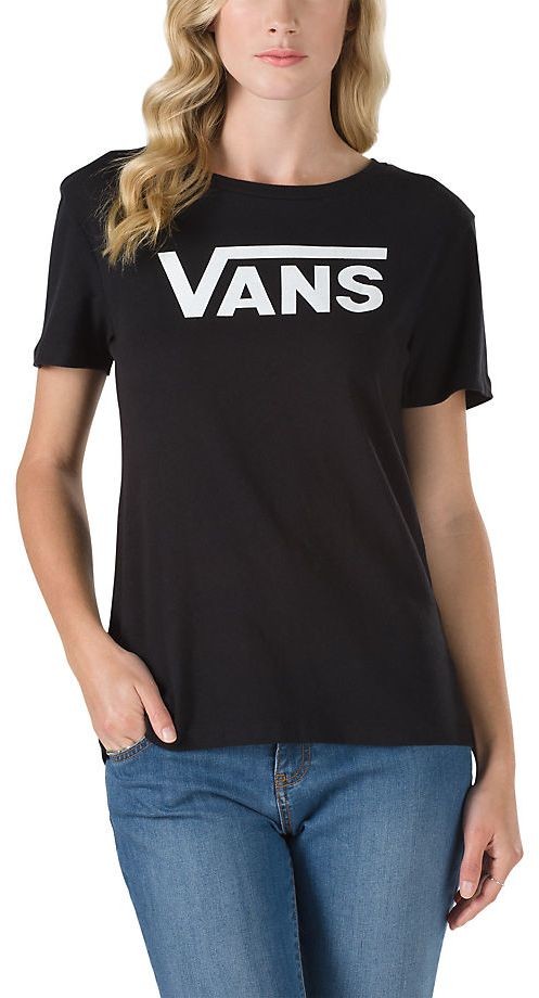 Vans t-shirt damski FLYING V CREW Black