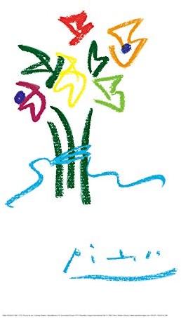 Unbekannt Nowy imagesaffiche 40 x 50 cm kwiaty wieczorowa/Evening Flowers/wieczorowa kwiaty 100.001612.02