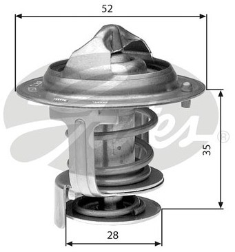 GATES Termostat, żrodek chłodzący TH29478G1
