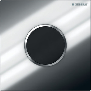Geberit 116.035.KH.1 Elektroniczny zawór spłukujący do pisuaru zasilanie bateryjne Typ 10 chrom bł.-chrom mat