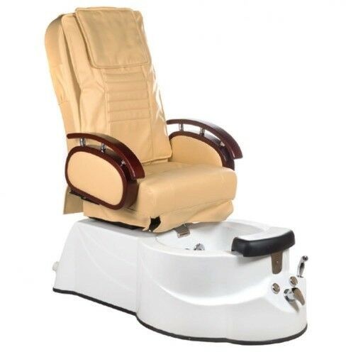 Fotel do pedicure z masażem BS beżowy BR-3820D