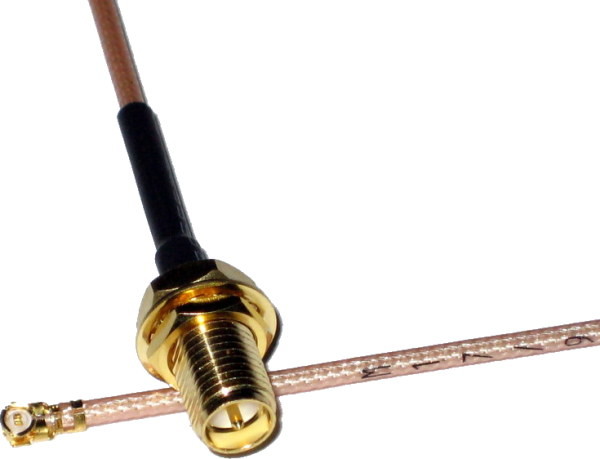 brak danych Pigtail U.FL RP-SMA/ż 10 cm