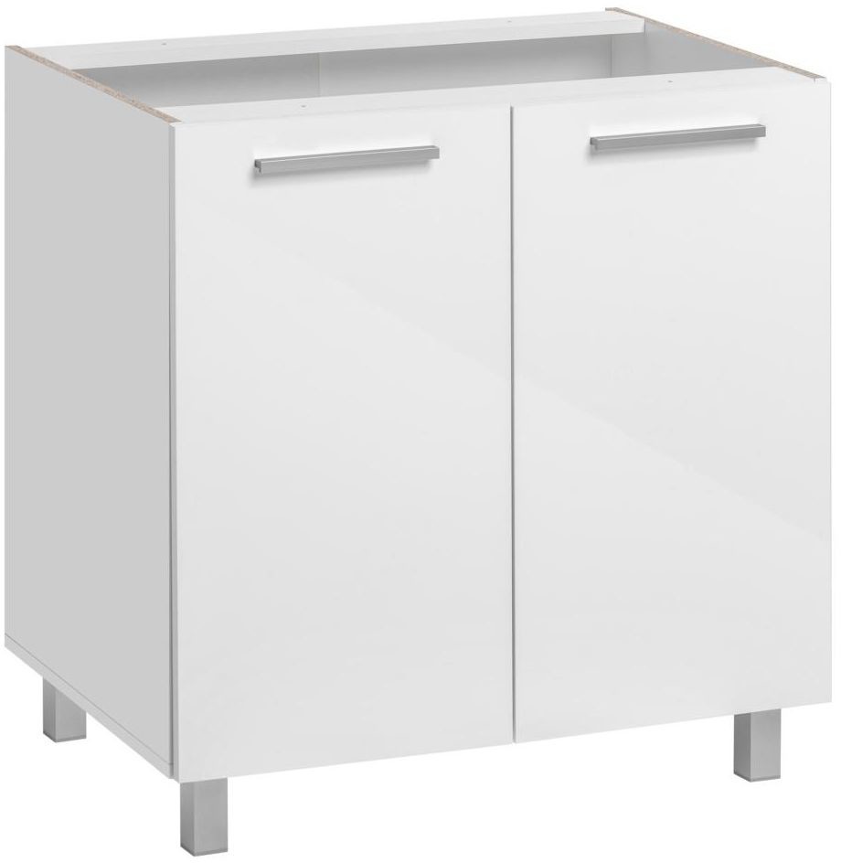 MEBLE OKMED Szafka kuchenna stojąca Salma 80 cm kolor biały